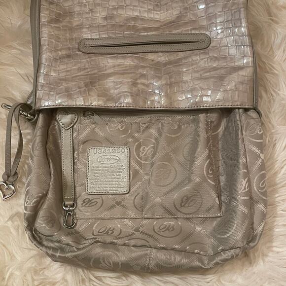 Brighton Cher Col Shoulder Bag | Beachwood Taupe Patent Leather $330 - Picture 6 of 14